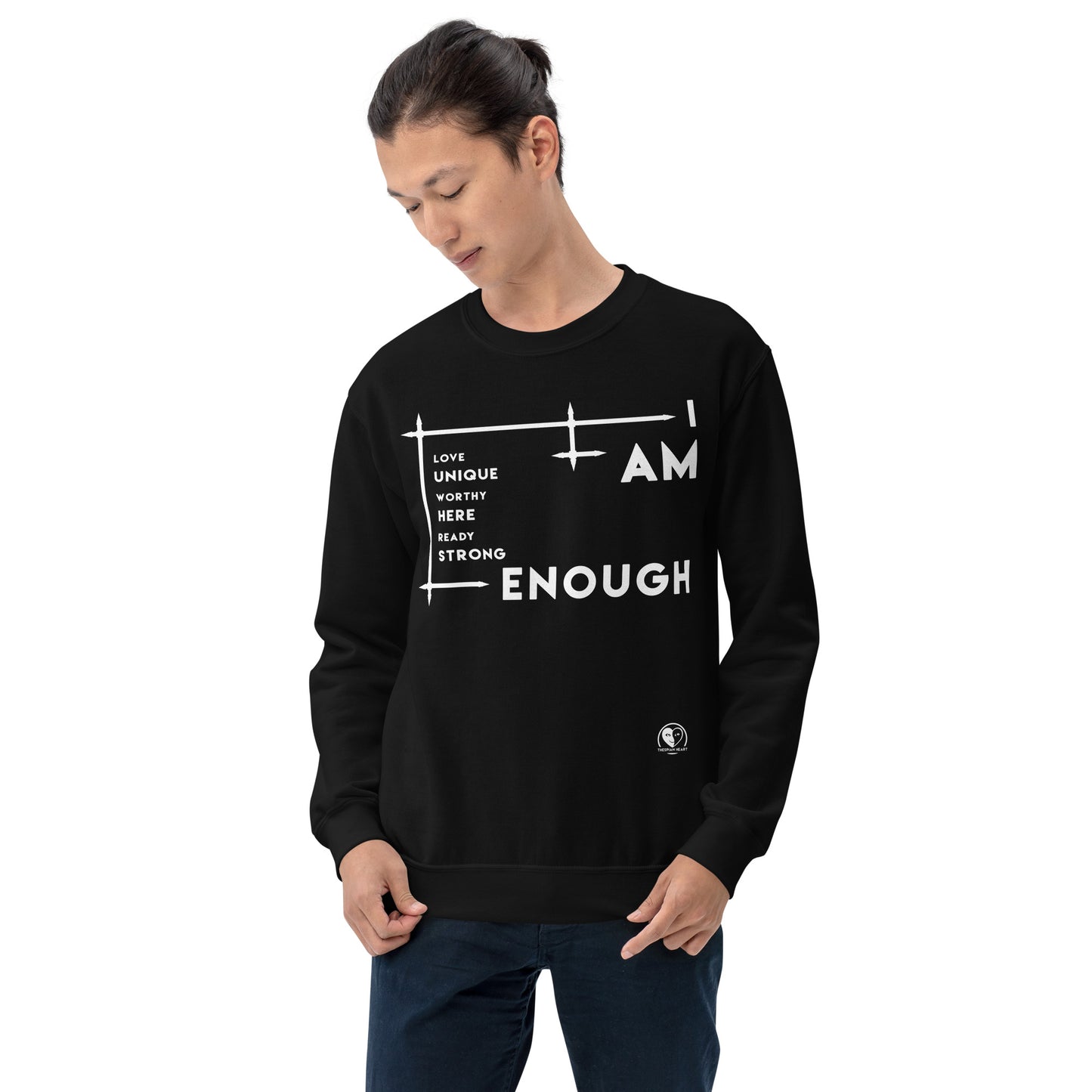 I Am Enough - Printed Staple Unisex Crewneck Sweatshirt