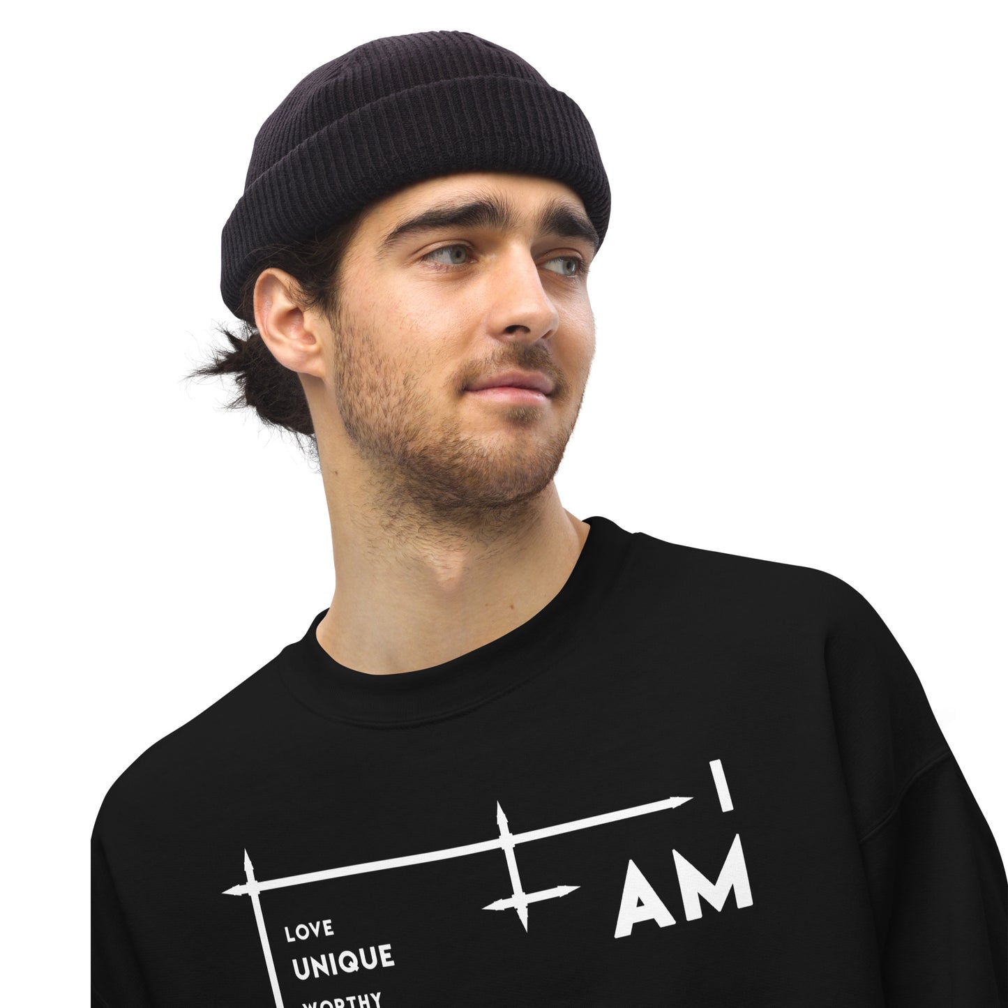 I Am Enough - Printed Staple Unisex Crewneck Sweatshirt