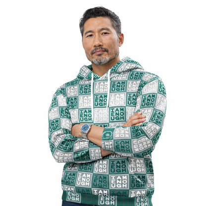 I Am Enough - All-Over Print Unisex Hoodie