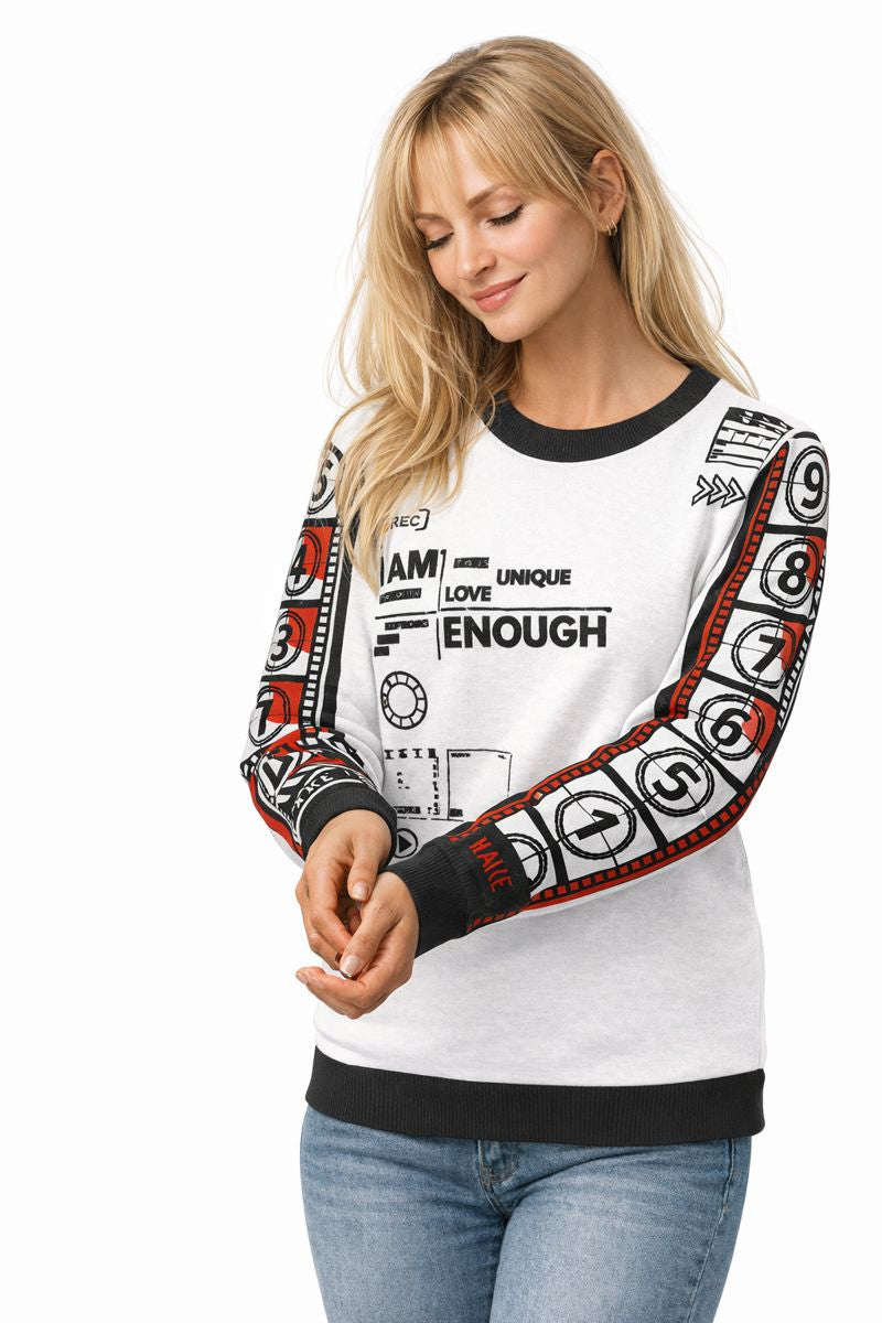 I Am Enough Film + TV Knitted Crew Neck Sweater