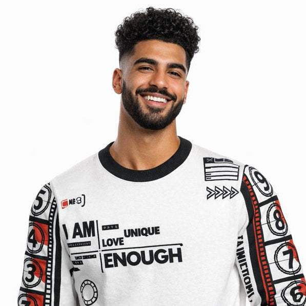 I Am Enough Film + TV Knitted Crew Neck Sweater