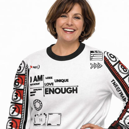 I Am Enough Film + TV Knitted Crew Neck Sweater