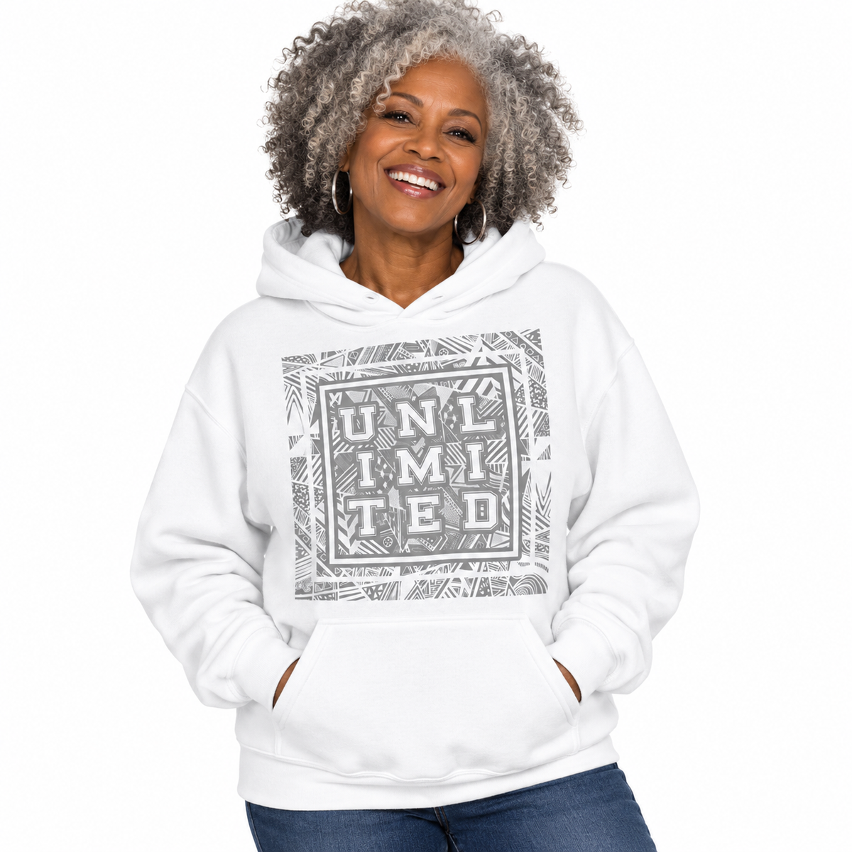 Unlimited - Printed Staple Unisex Hoodie