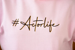 #Actorlife Cursive - Embroidered Staple Unisex Hoodie