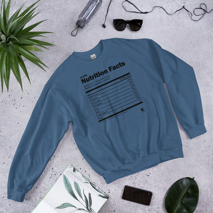 Actor Nutrition Facts - Printed Staple Unisex Crewneck Sweatshirt
