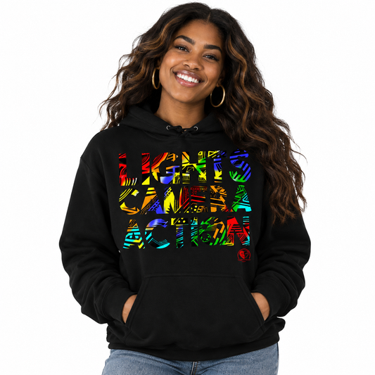 Lights Camera Action - Printed Staple Unisex Hoodie