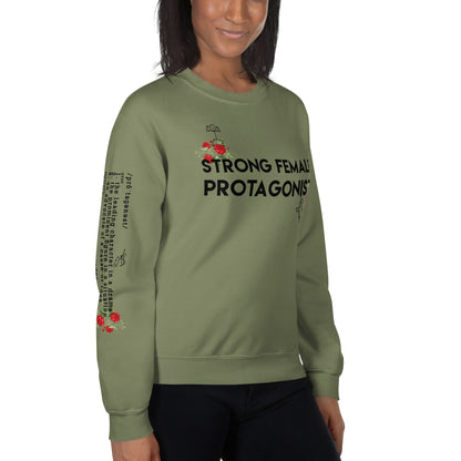 Strong Female Protagonist Rose - Printed Staple Unisex Crewneck Sweatshirt