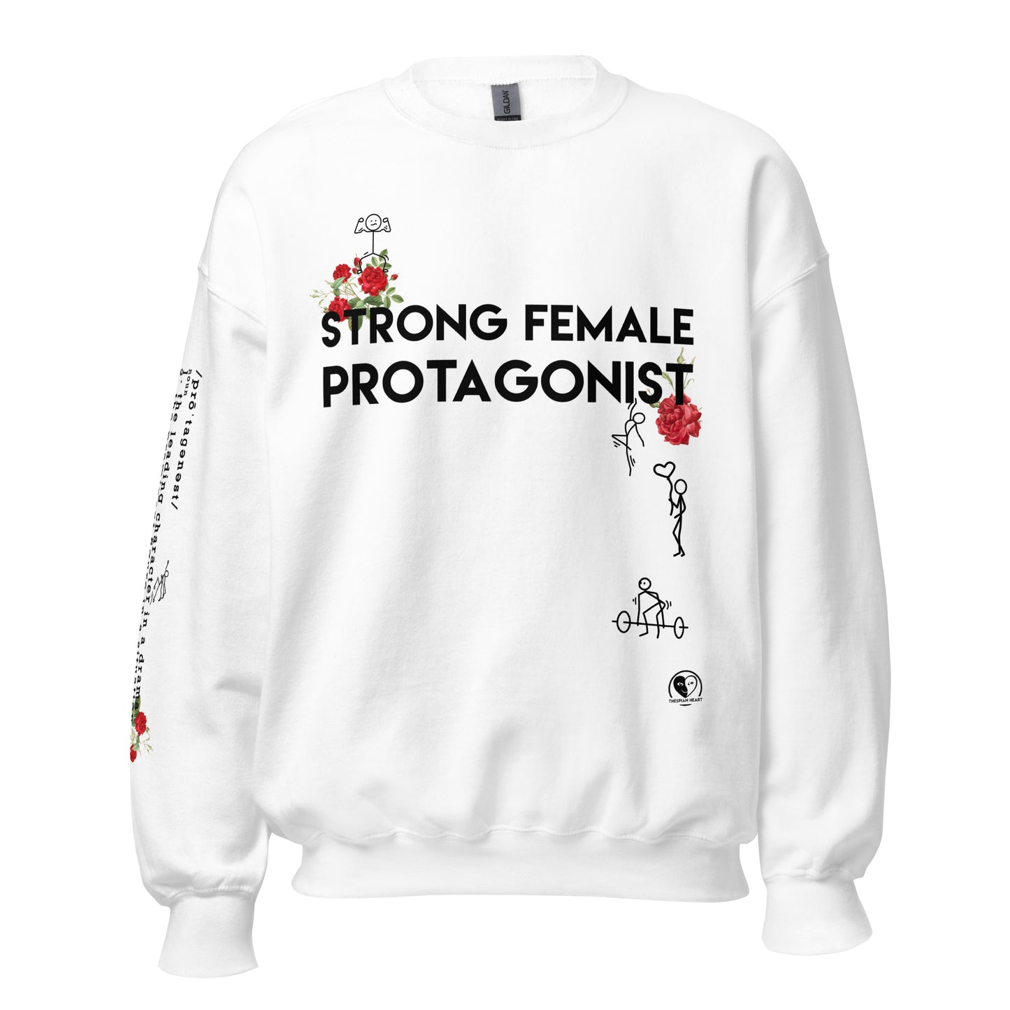 Strong Female Protagonist Rose - Printed Staple Unisex Crewneck Sweatshirt