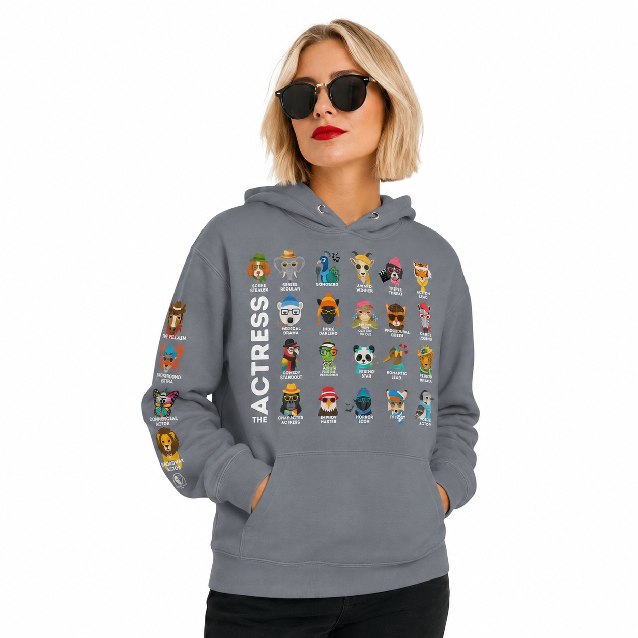 The Actress Animals Unisex Heavyweight Hooded Sweatshirt | Independent Trading Co. IND4000
