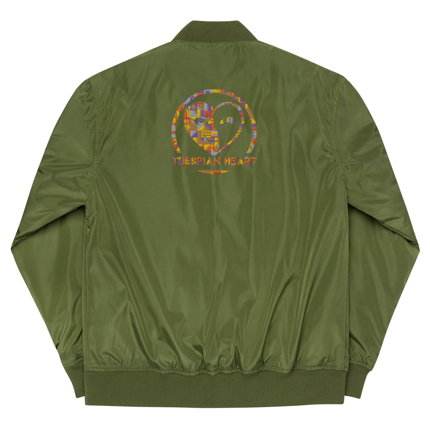 Thespian Heart Logo Colorful - Premium Recycled Bomber Jacket