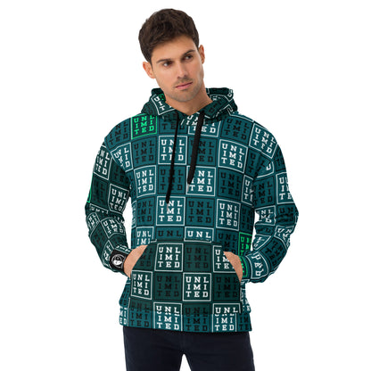 Unlimited Green - All-Over Print Unisex Hoodie