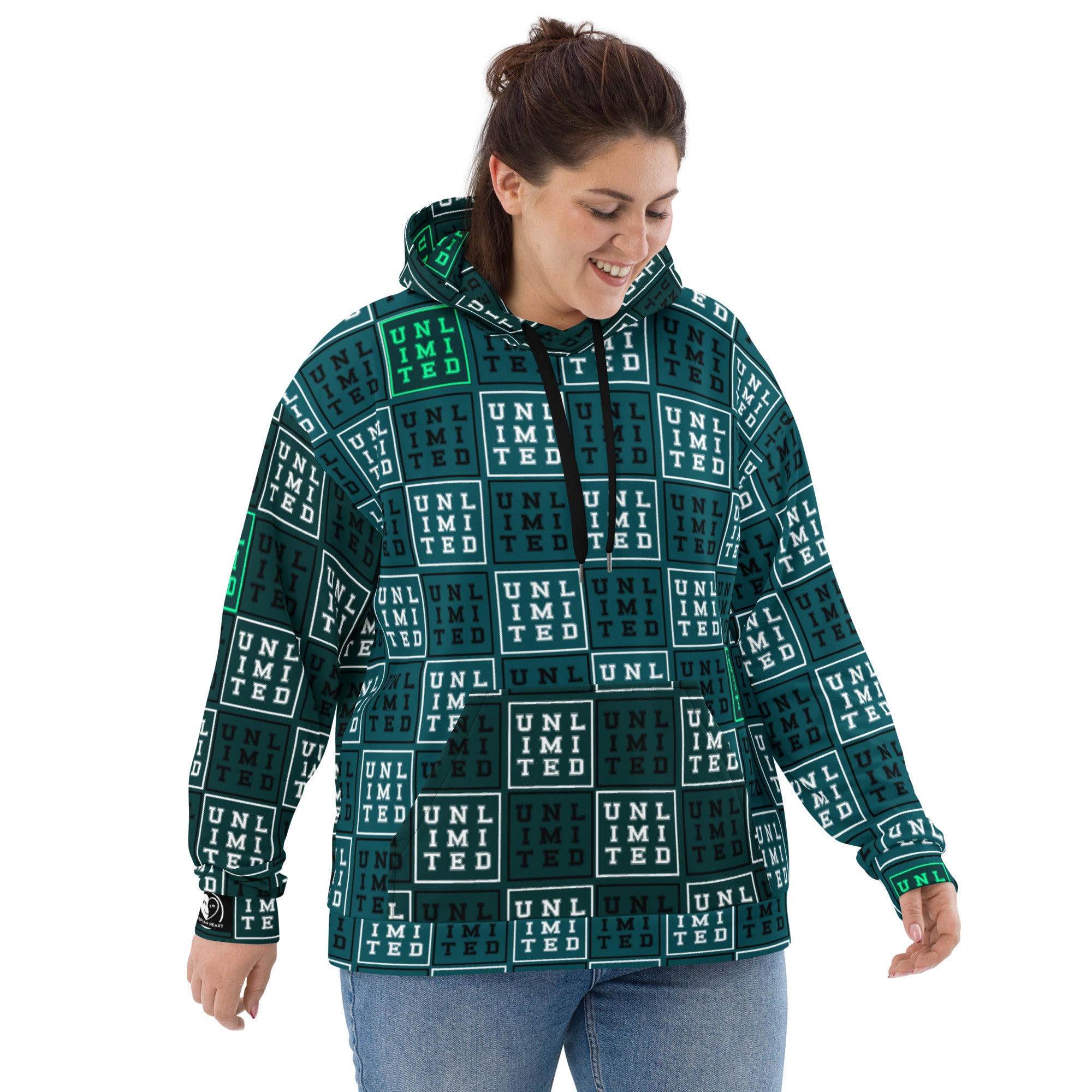 Unlimited Green - All-Over Print Unisex Hoodie