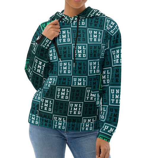 Unlimited Green - All-Over Print Unisex Hoodie