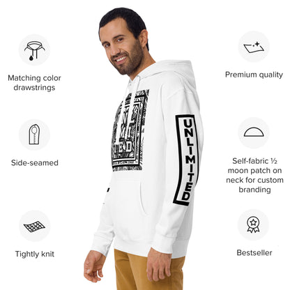 Unlimited - Sleeves Printed Premium Unisex Hoodie