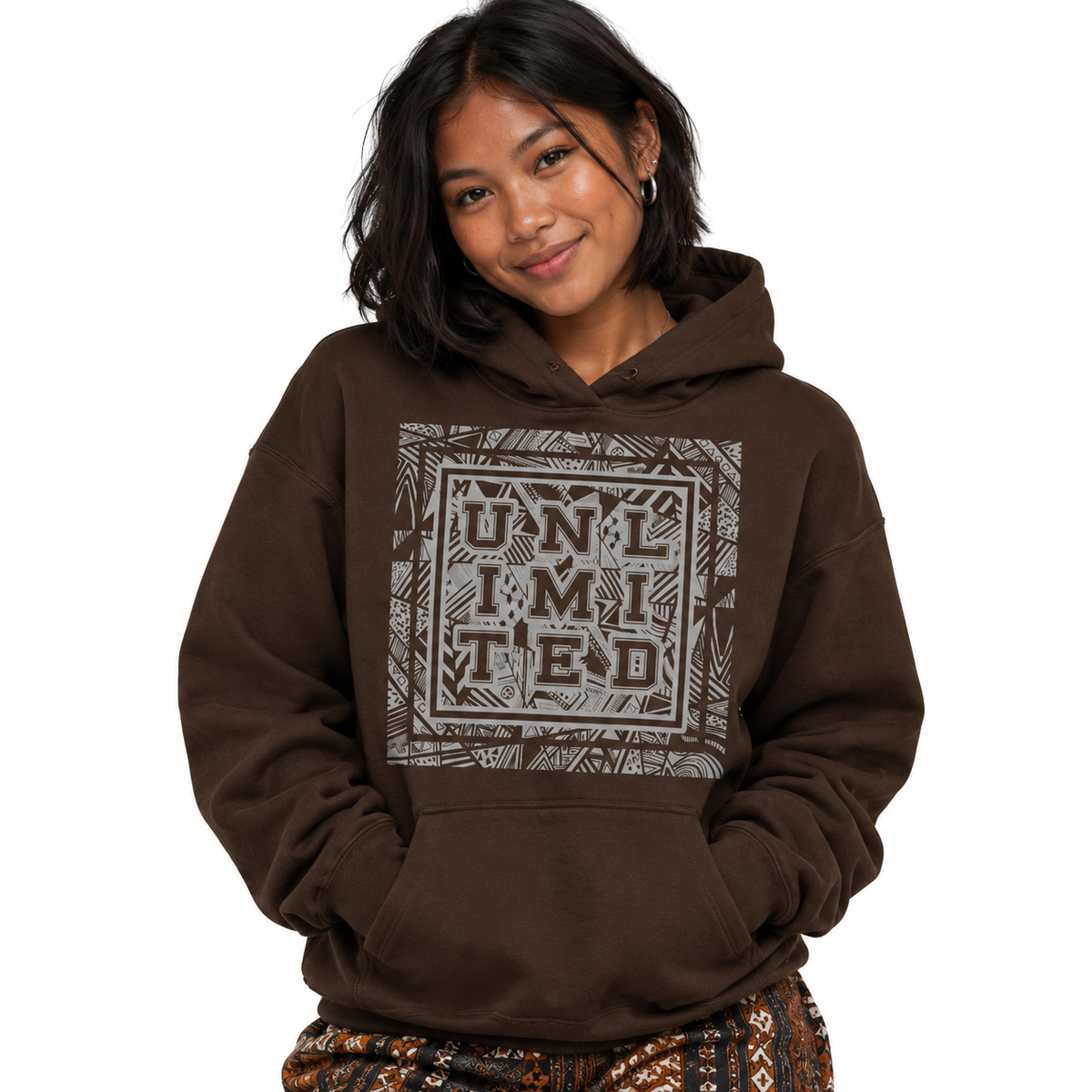 Unlimited - Printed Staple Unisex Hoodie