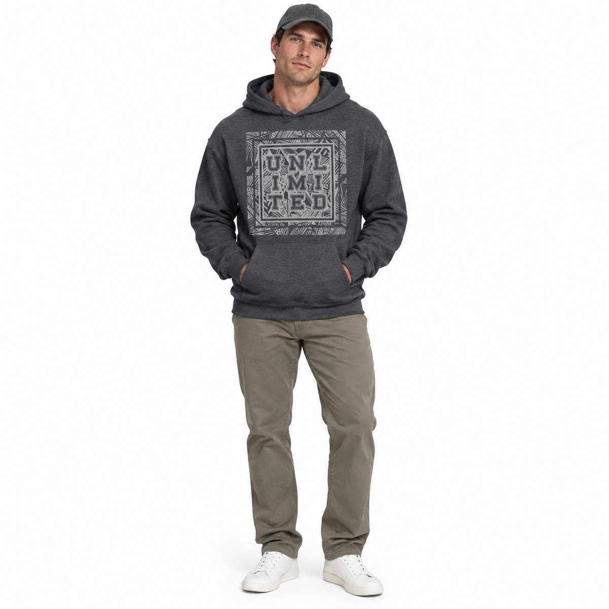 Unlimited - Printed Staple Unisex Hoodie