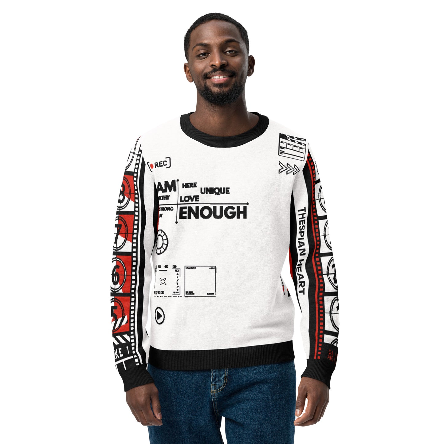 I Am Enough Film + TV Knitted Crew Neck Sweater