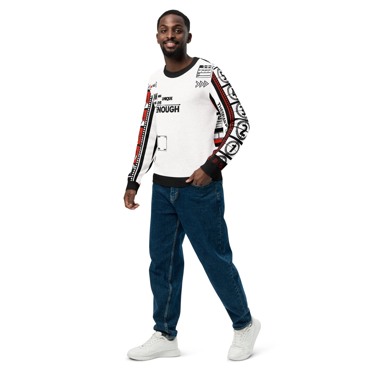 I Am Enough Film + TV Knitted Crew Neck Sweater