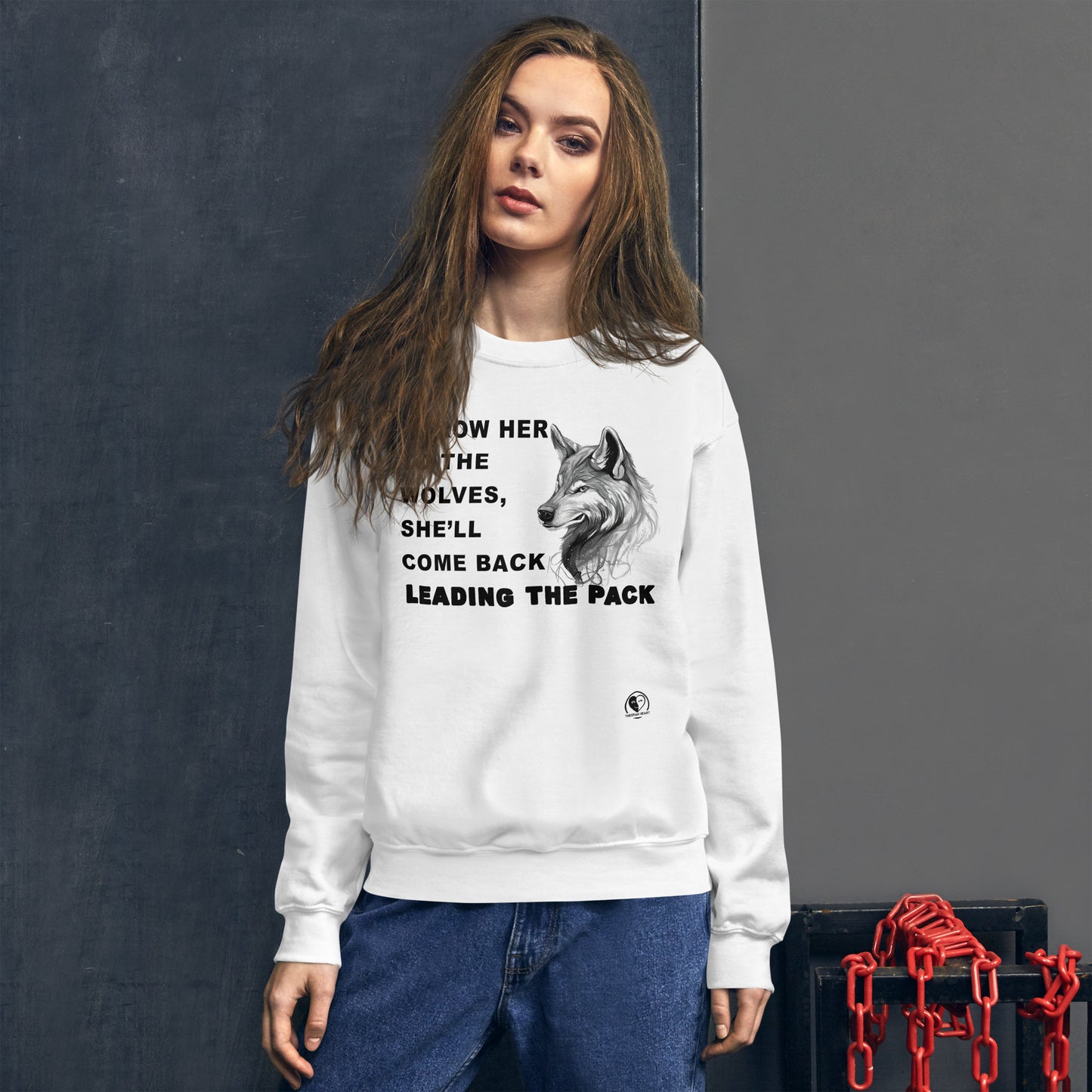 Leading the Pack - Printed Staple Unisex Crewneck Sweatshirt