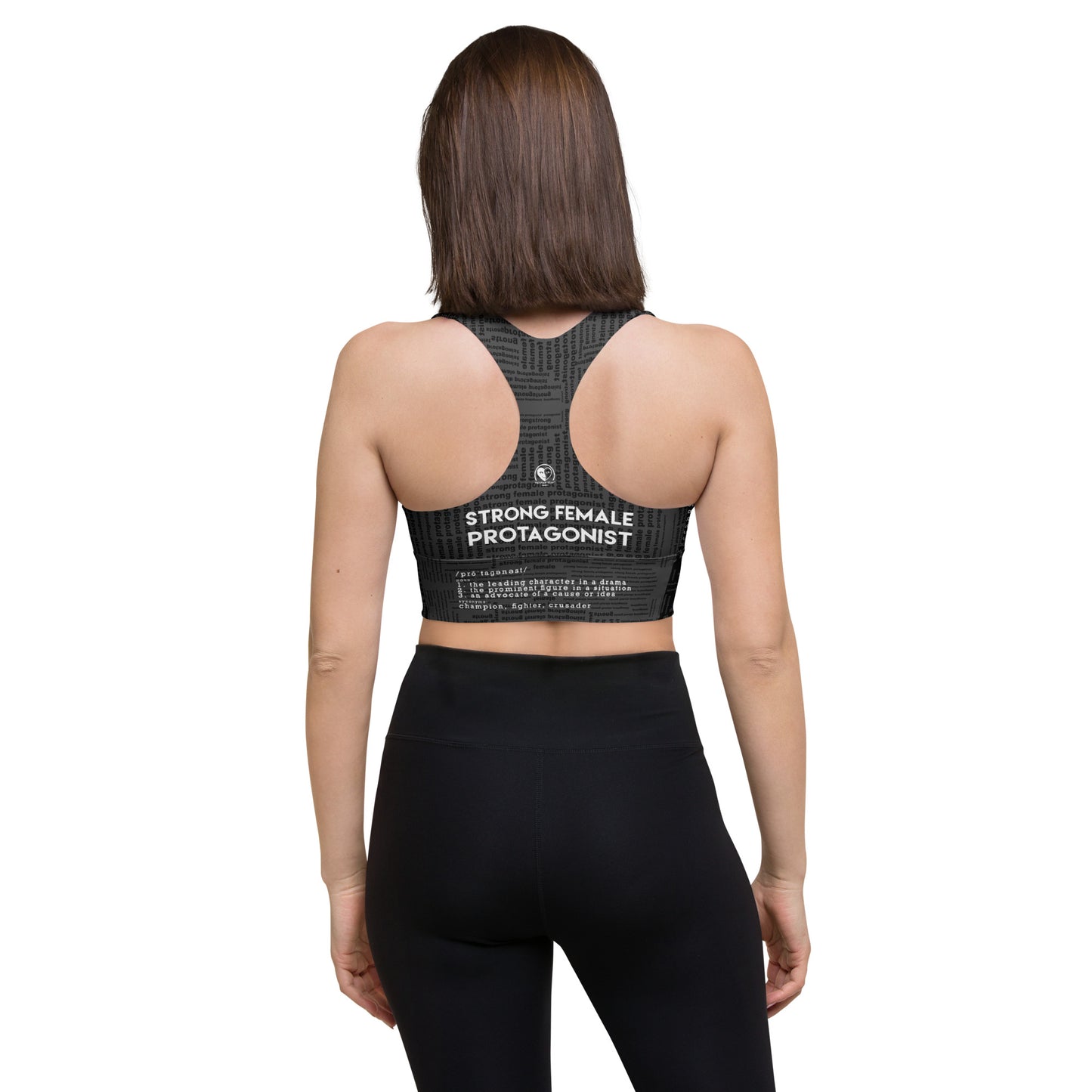 Strong Female Protagonist Dark Option Longline Sports Bra