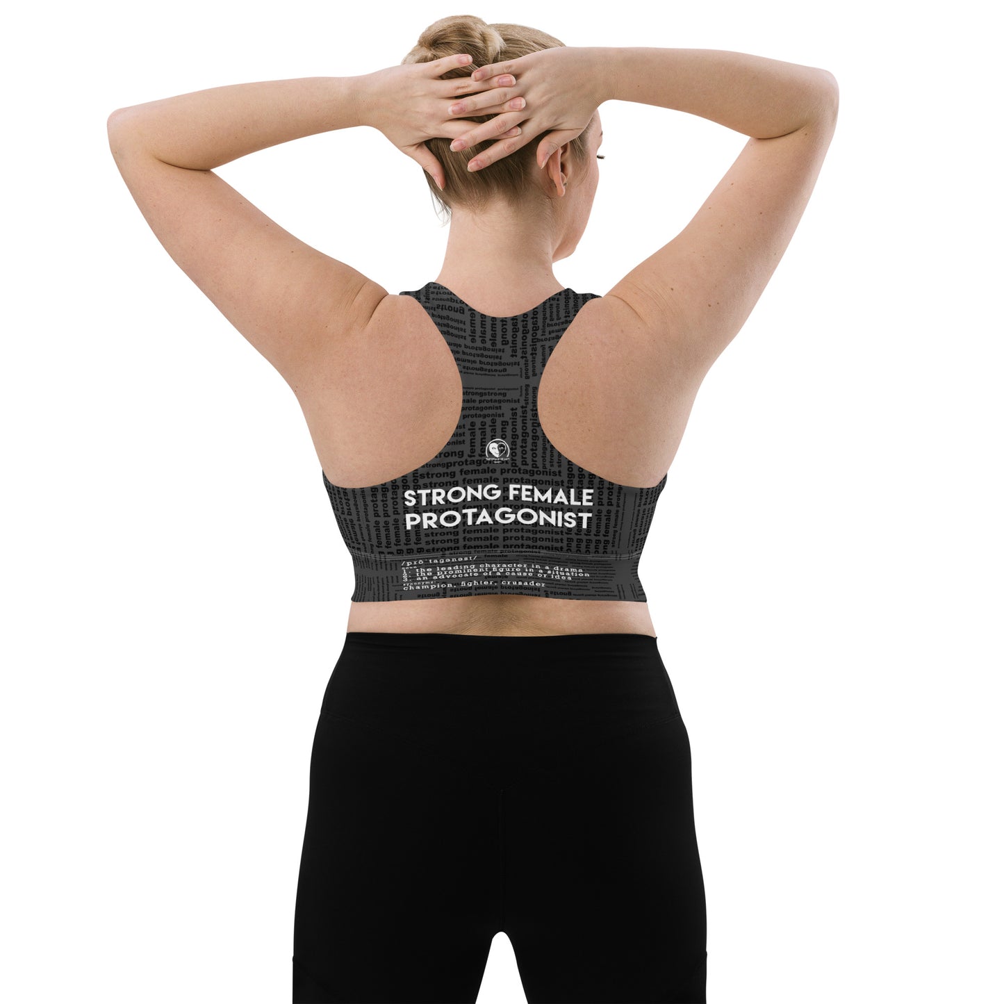 Strong Female Protagonist Dark Option Longline Sports Bra