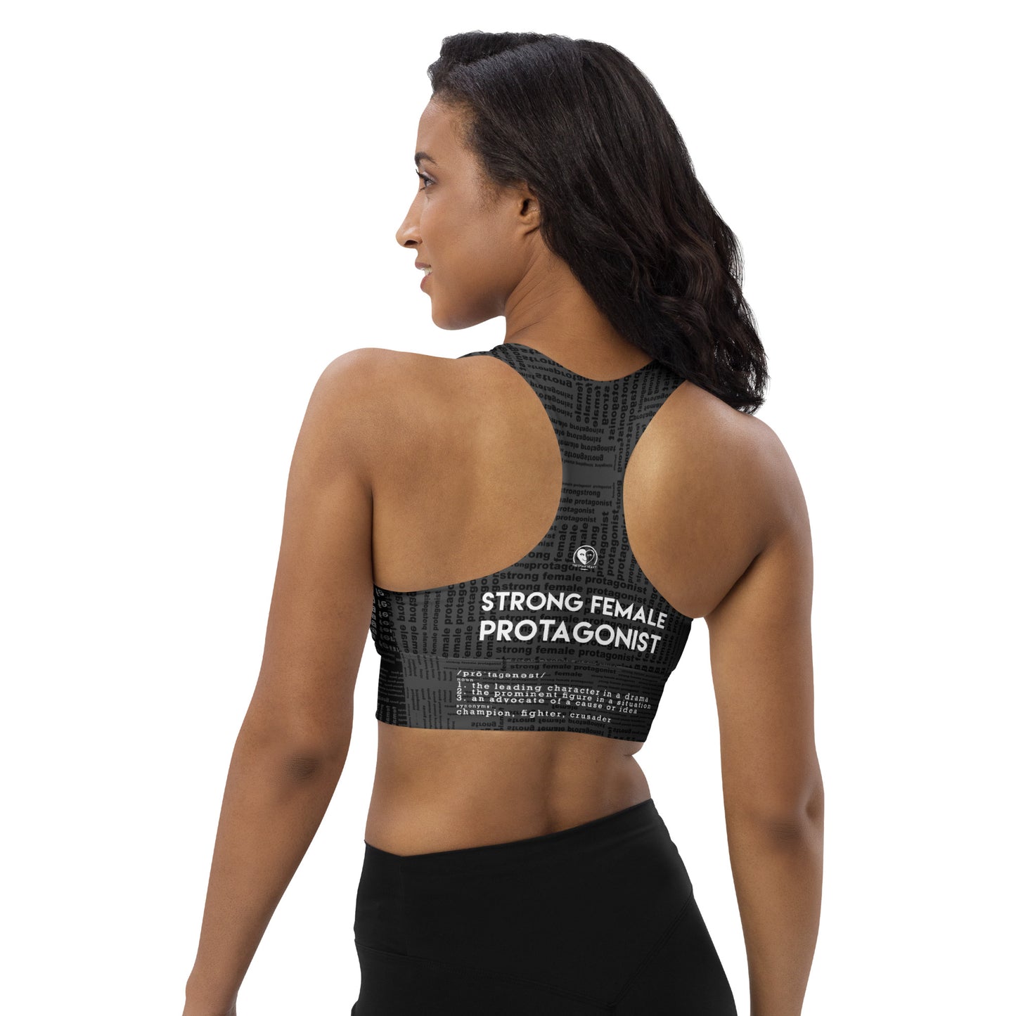 Strong Female Protagonist Dark Option Longline Sports Bra