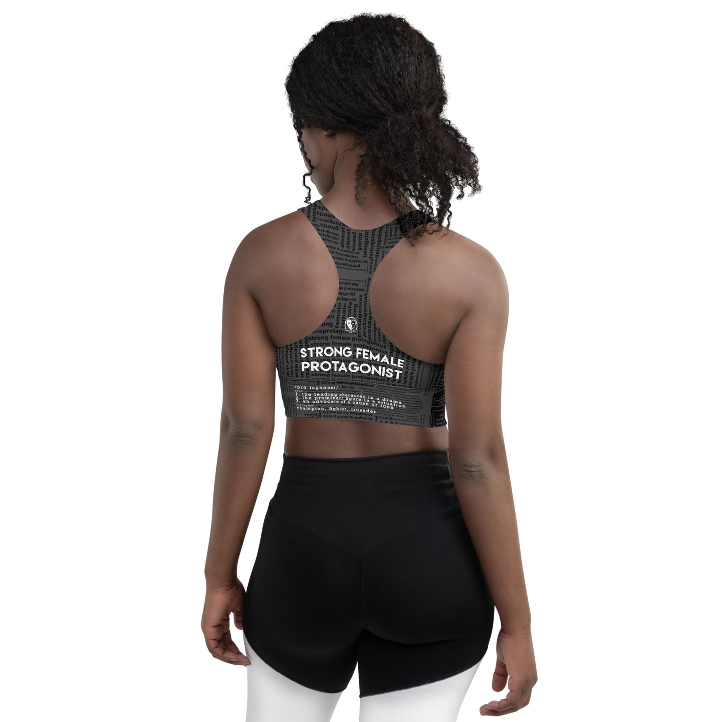 Strong Female Protagonist Dark Option Longline Sports Bra