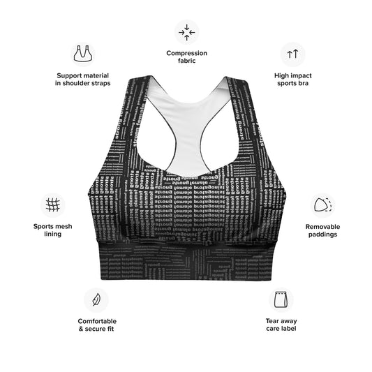 Strong Female Protagonist Dark Option Longline Sports Bra