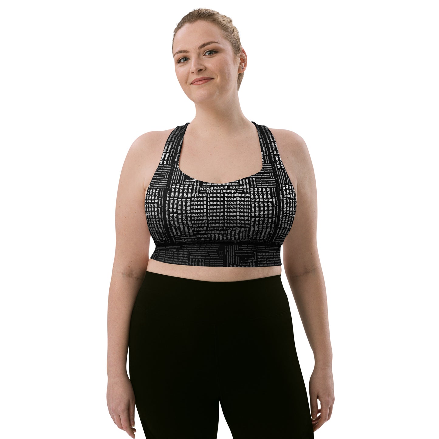 Strong Female Protagonist Dark Option Longline Sports Bra