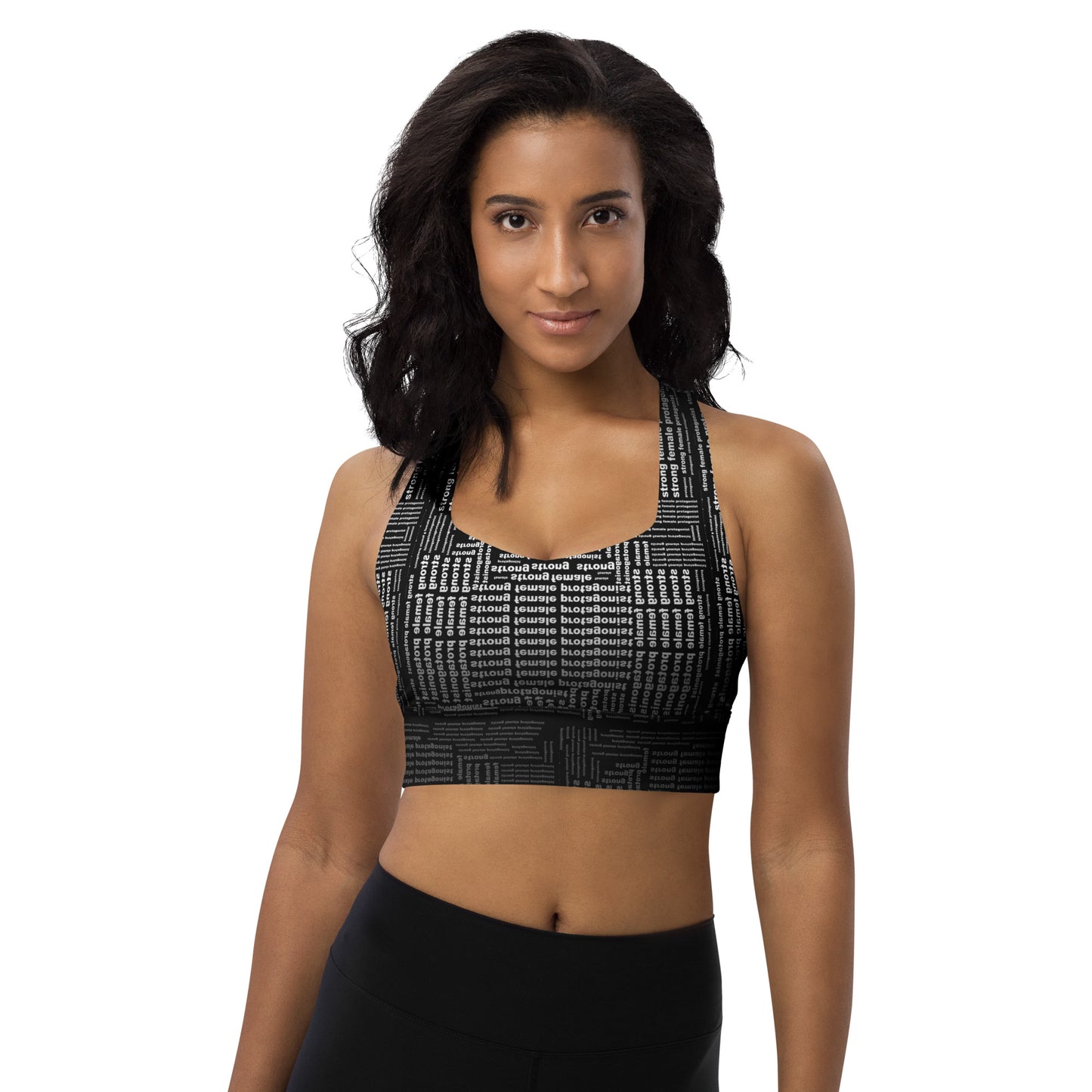 Strong Female Protagonist Dark Option Longline Sports Bra