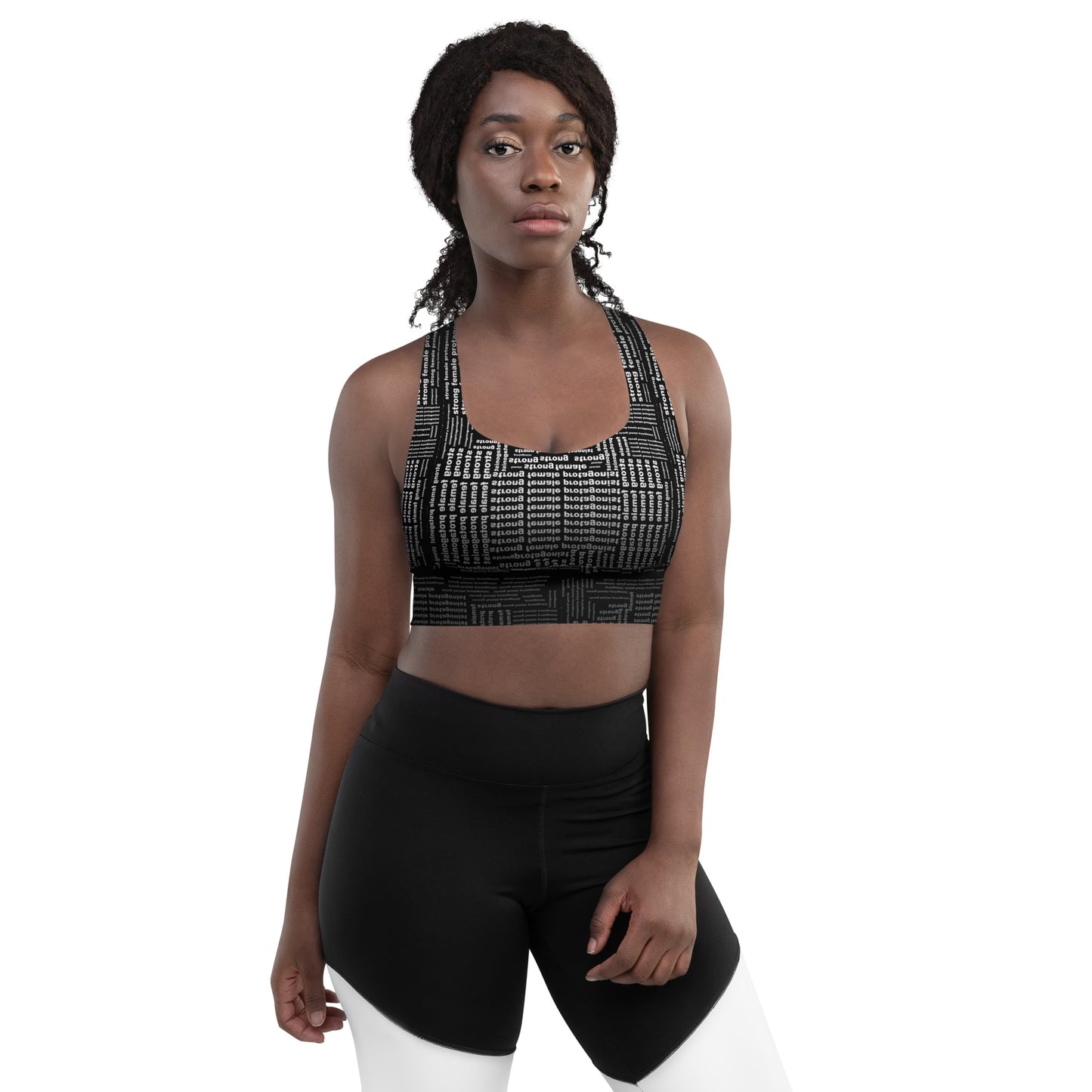 Strong Female Protagonist Dark Option Longline Sports Bra