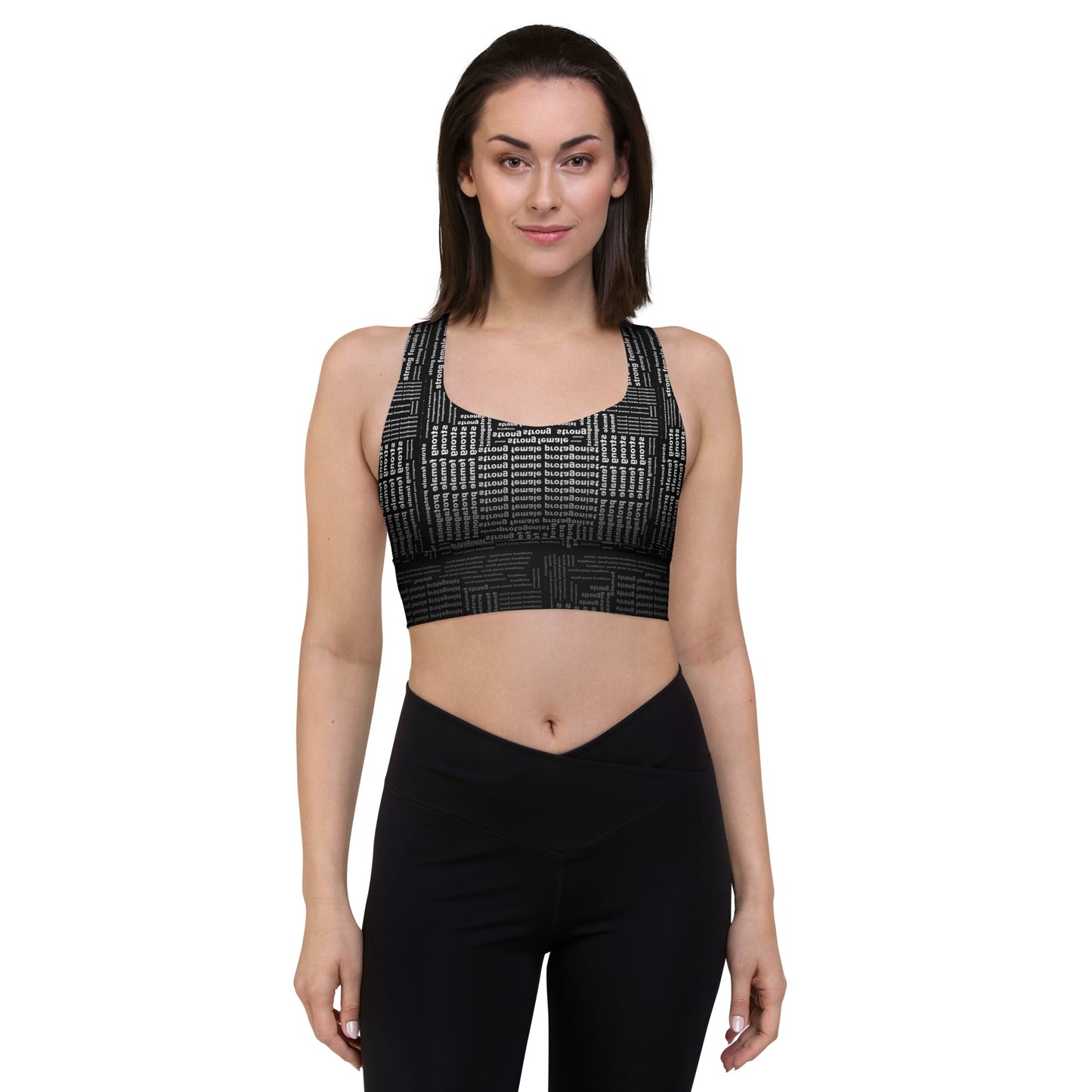 Strong Female Protagonist Dark Option Longline Sports Bra