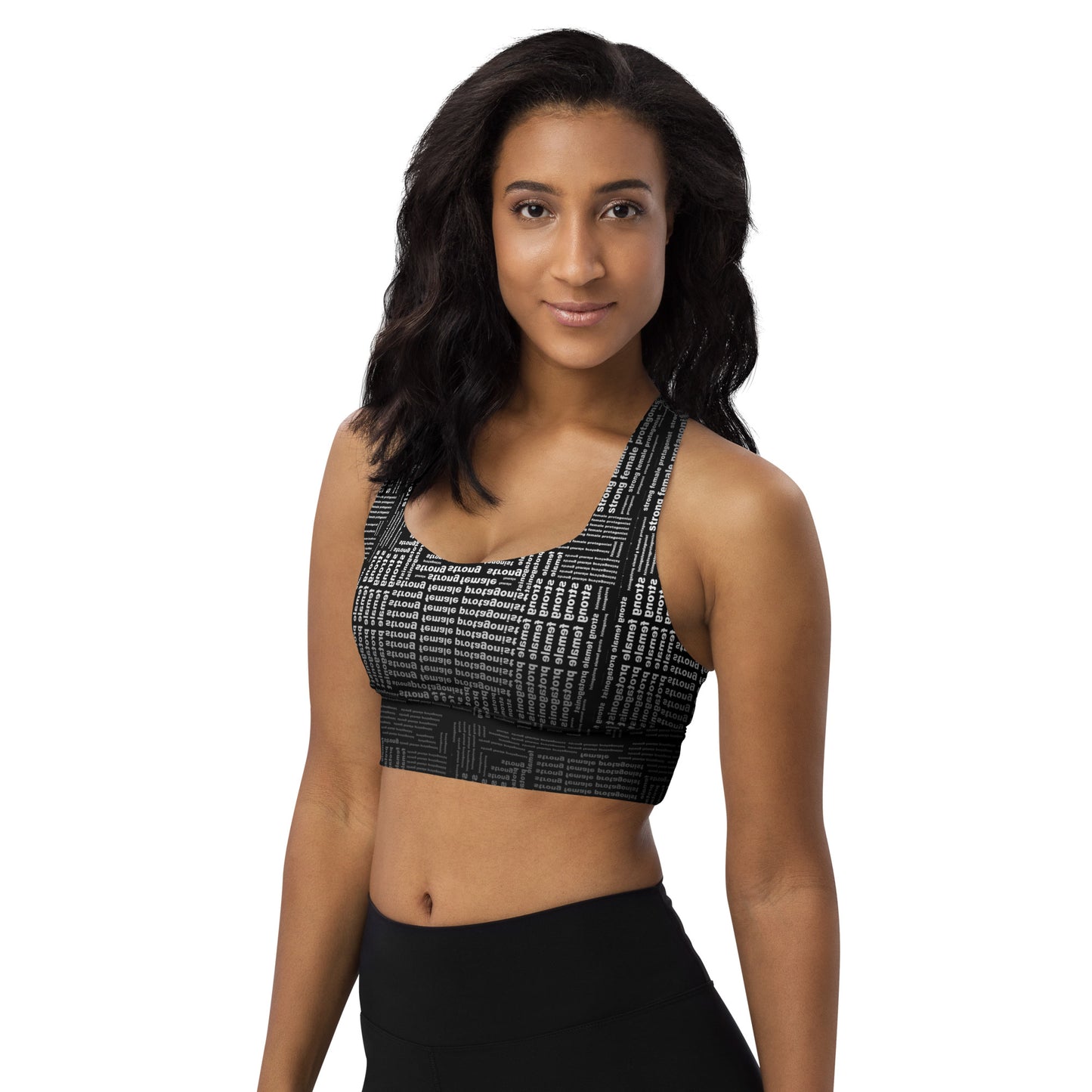 Strong Female Protagonist Dark Option Longline Sports Bra