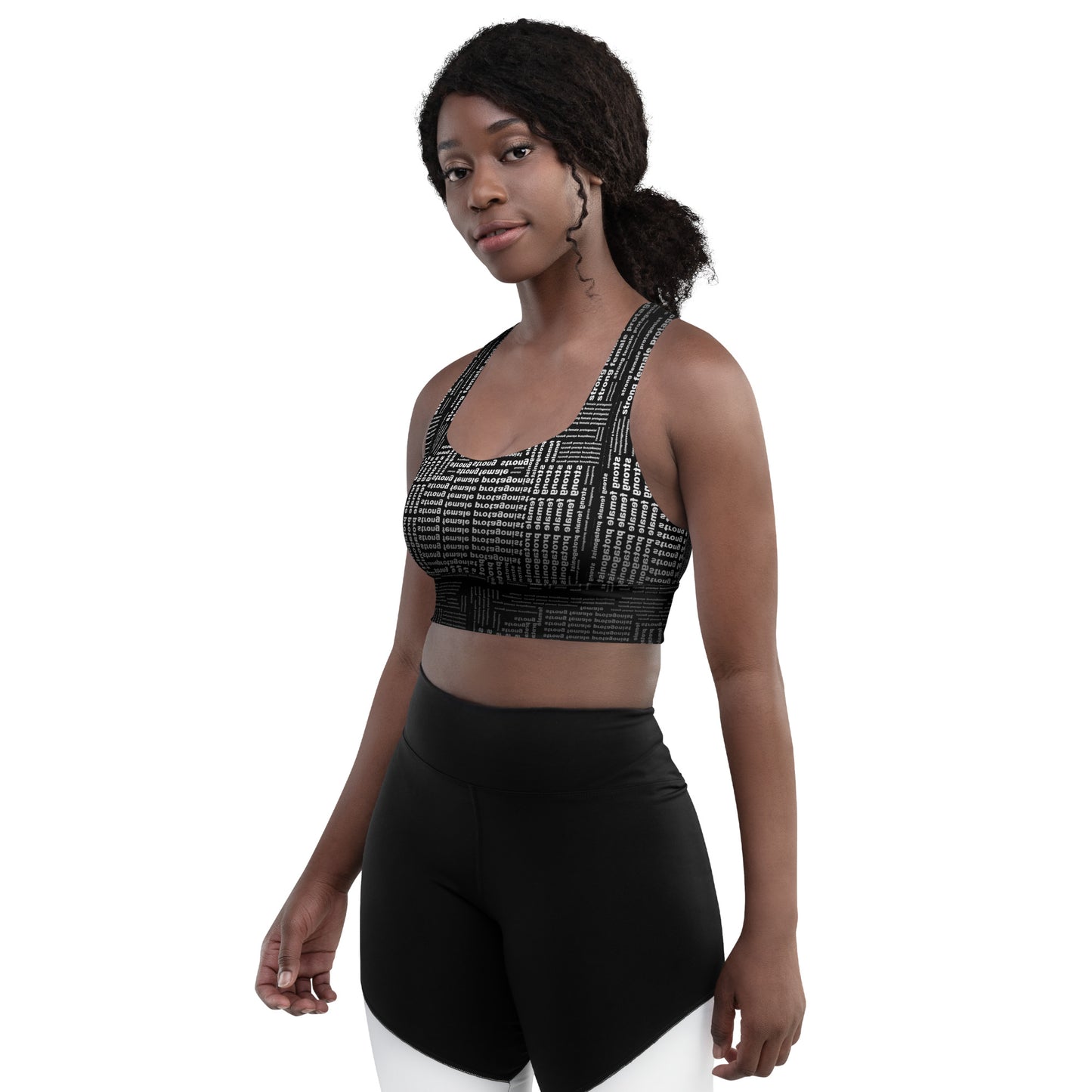 Strong Female Protagonist Dark Option Longline Sports Bra