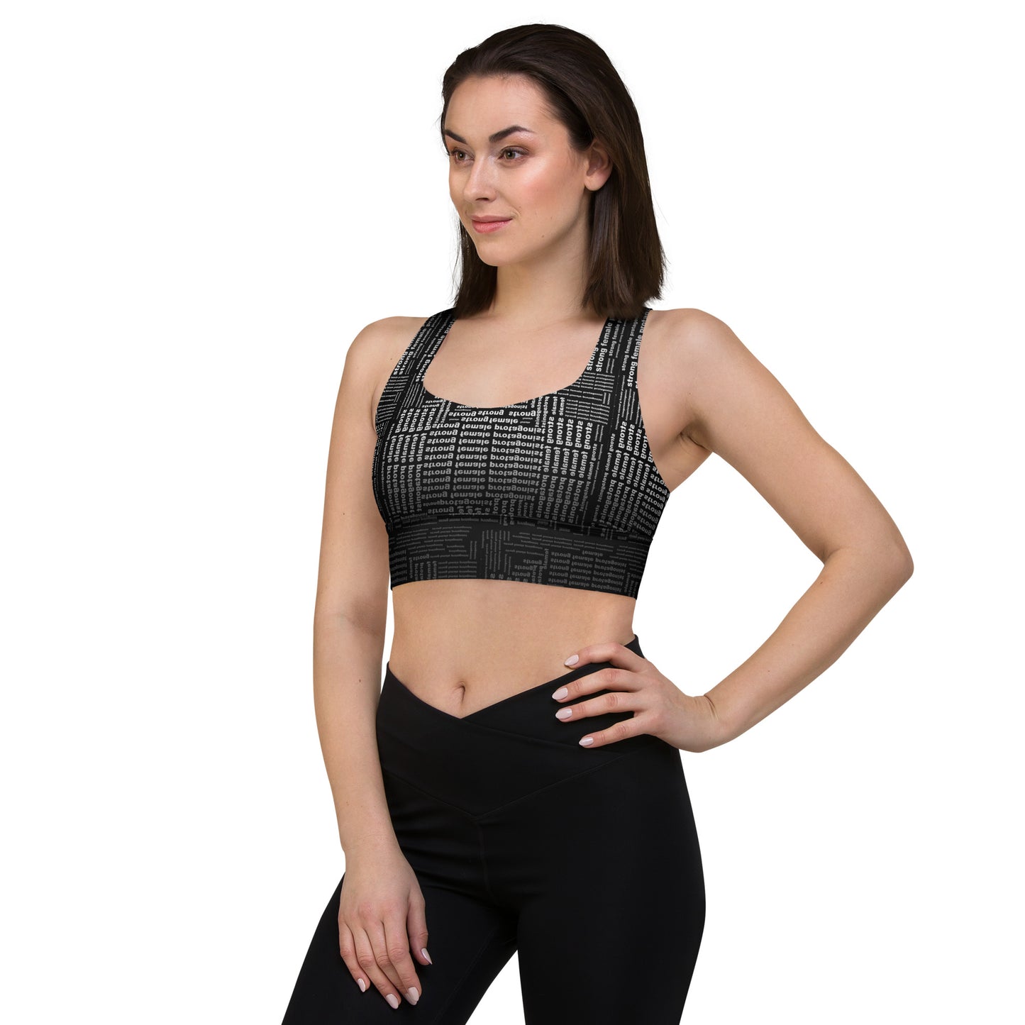 Strong Female Protagonist Dark Option Longline Sports Bra