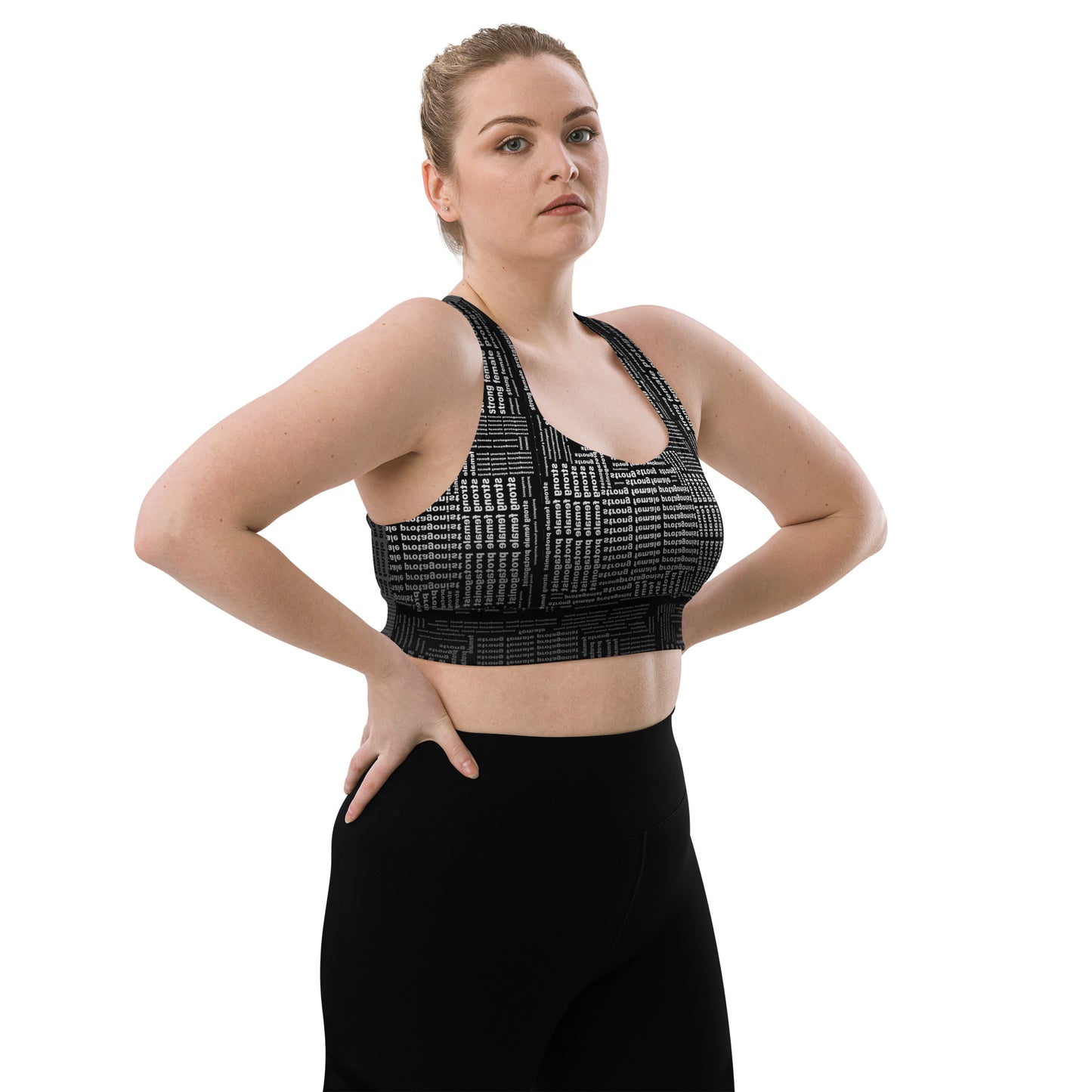 Strong Female Protagonist Dark Option Longline Sports Bra