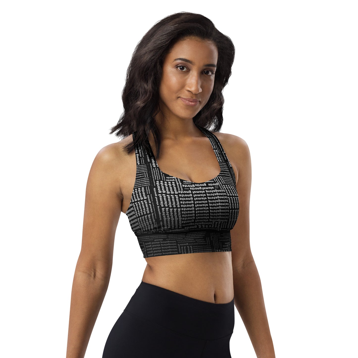 Strong Female Protagonist Dark Option Longline Sports Bra