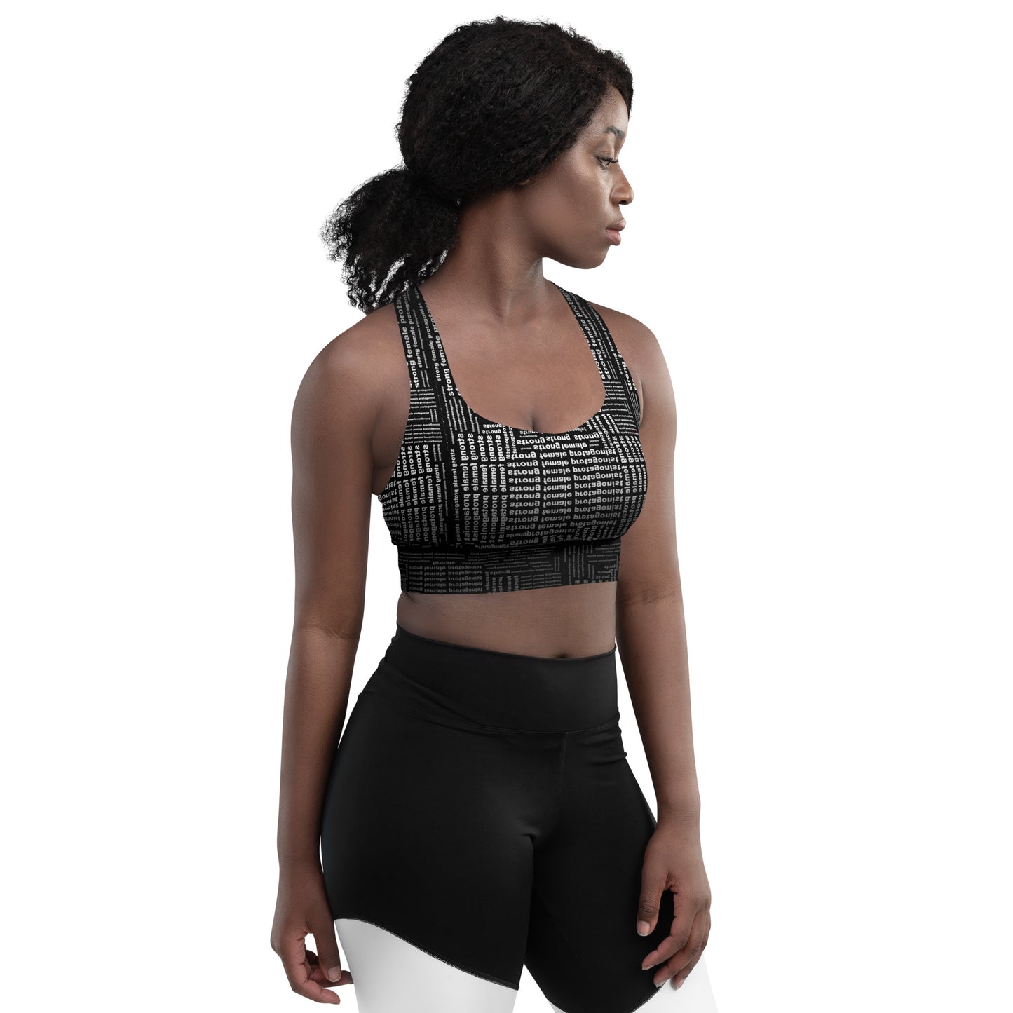 Strong Female Protagonist Dark Option Longline Sports Bra