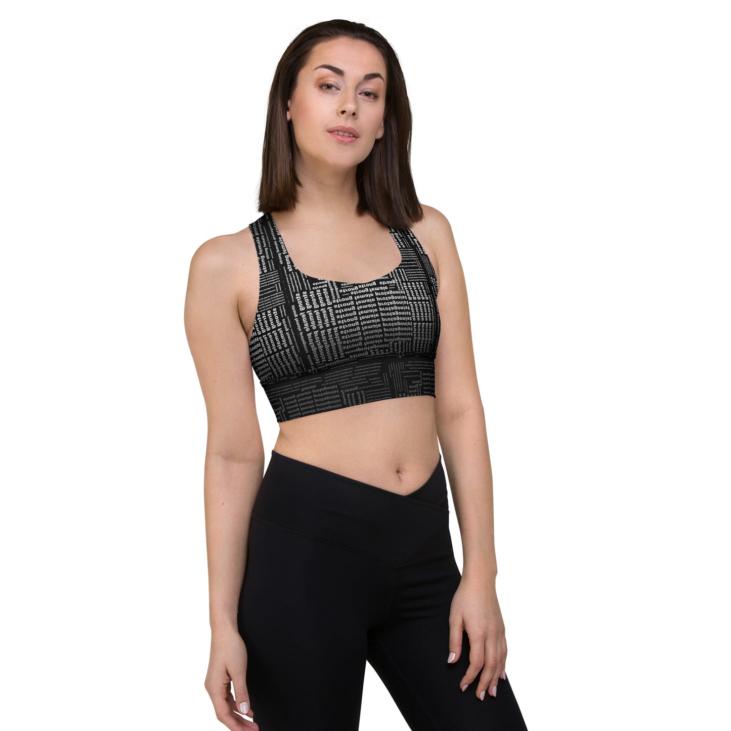 Strong Female Protagonist Dark Option Longline Sports Bra