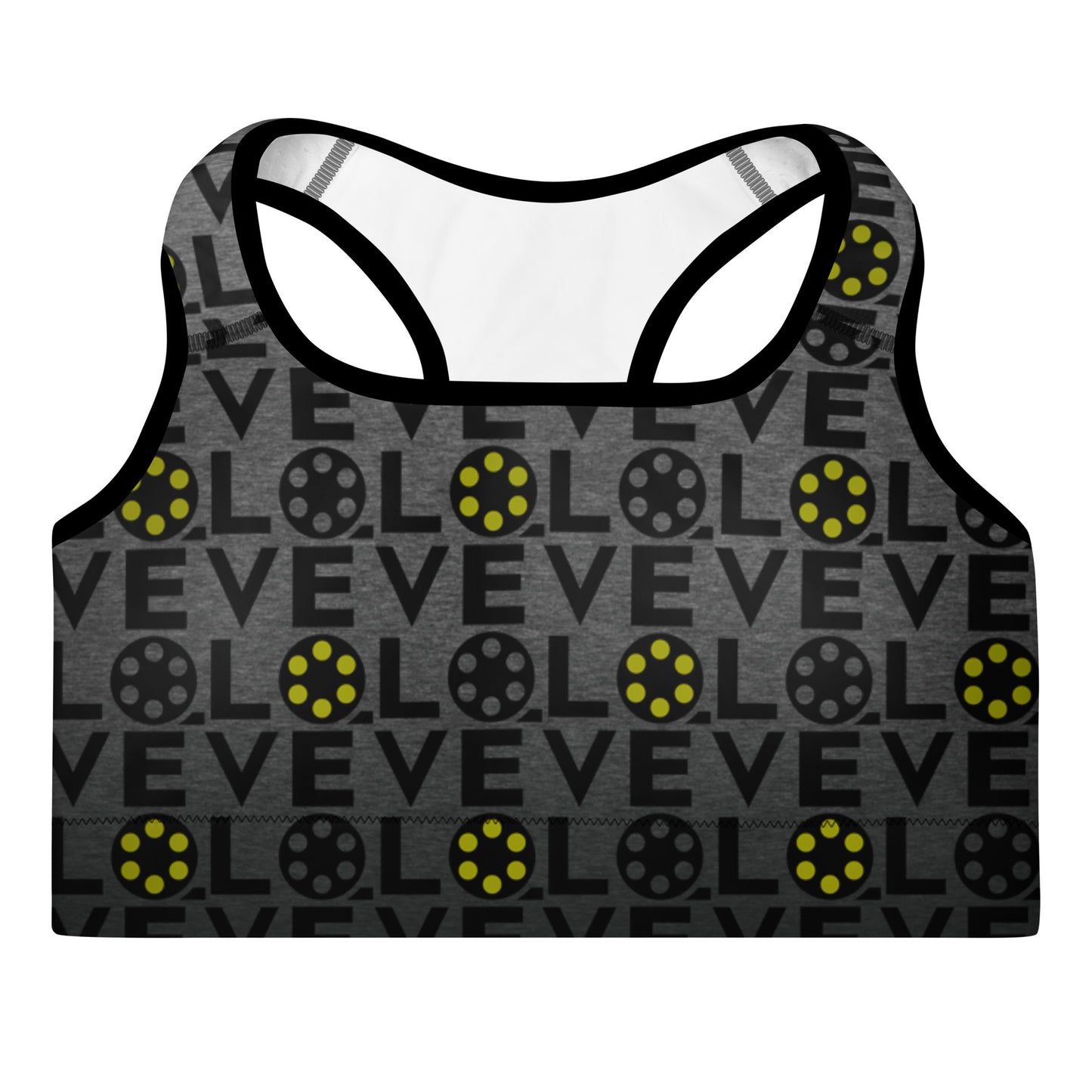 Love Movies Filmmaking - Padded Sports Bra