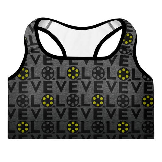 Love Movies Filmmaking - Padded Sports Bra