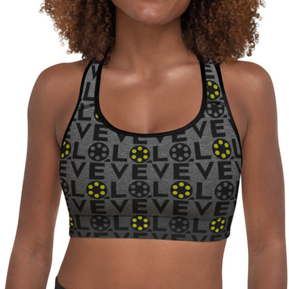 Love Movies Filmmaking - Padded Sports Bra