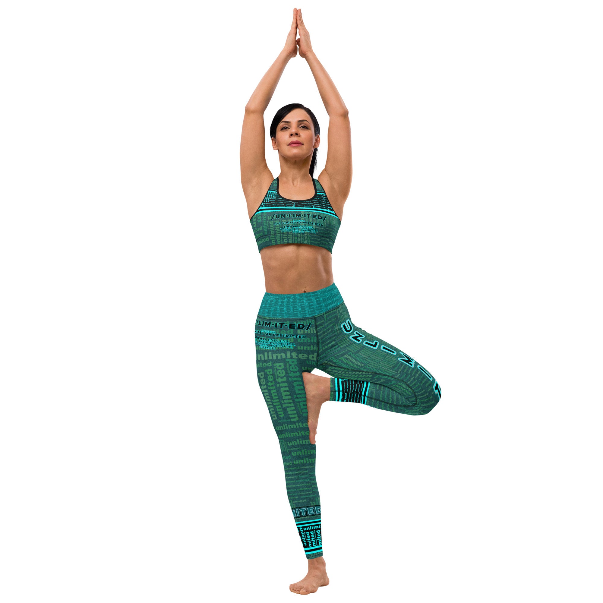 Unlimited Green - Yoga Running Lounging Leggings