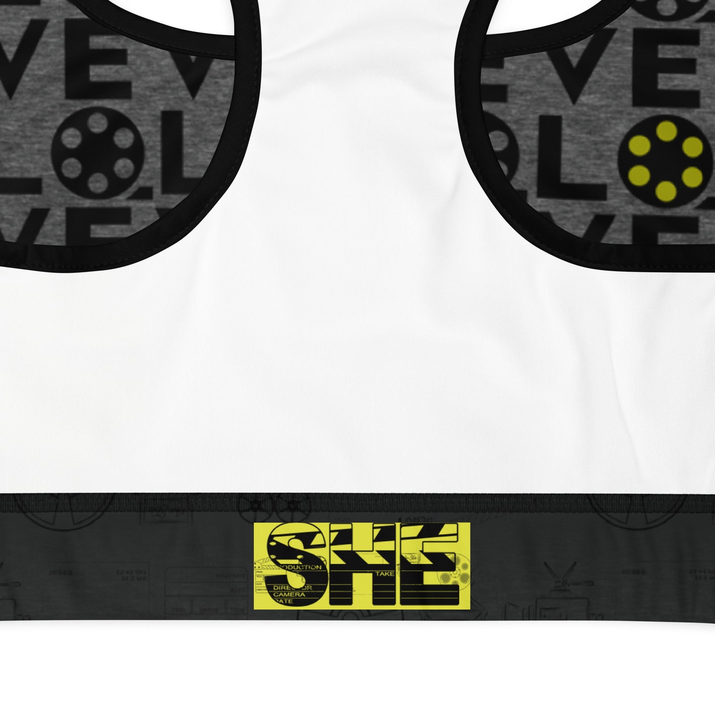 Love Movies Filmmaking - Padded Sports Bra