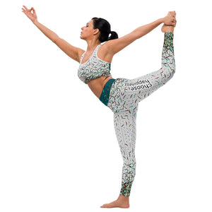 Choose Happiness - Yoga Running Workout Leggings