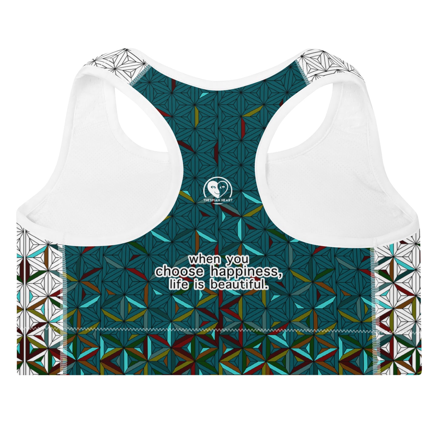 Choose Happiness - Padded Sports Bra