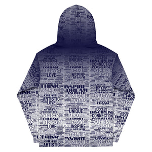 Inspirational Words - All-Over Print Unisex Hoodie