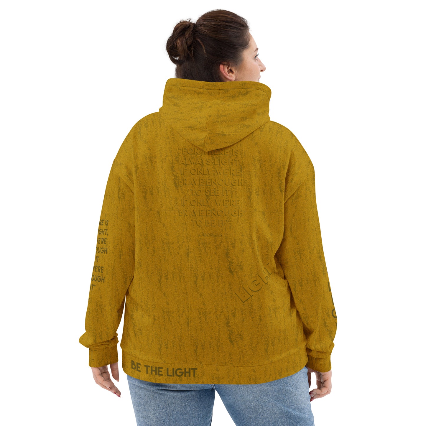 Be The Light Yellow Sweatshirt - All-Over Print Unisex Hoodie