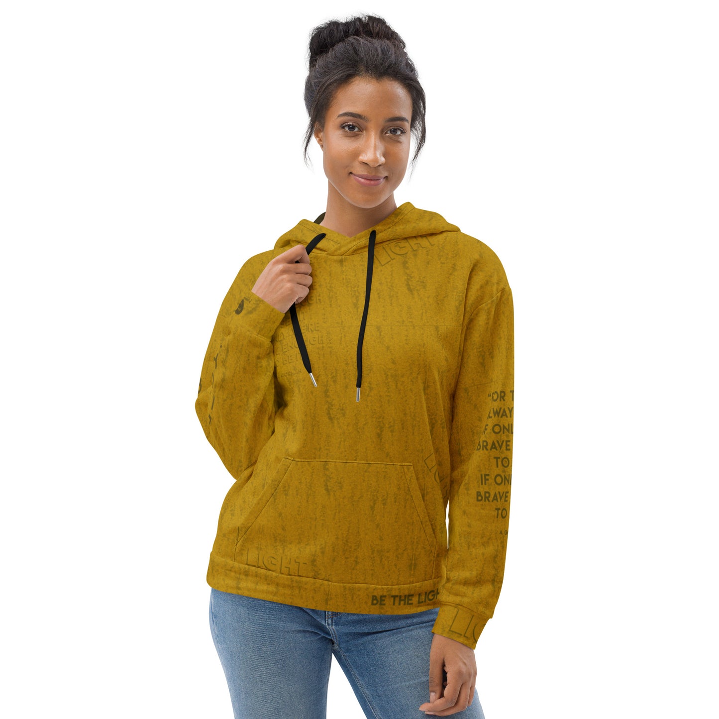 Be The Light Yellow Sweatshirt - All-Over Print Unisex Hoodie