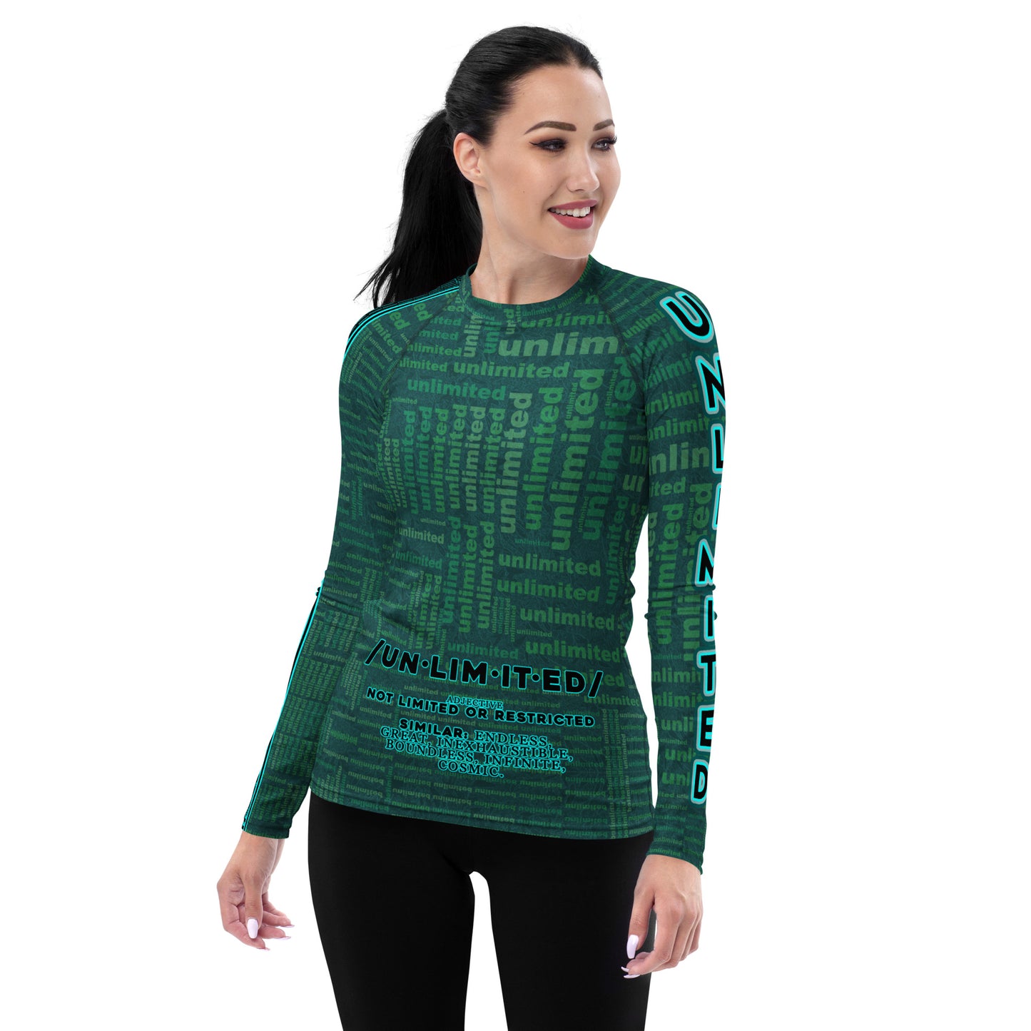 Unlimited Green - Women's Rash Guard